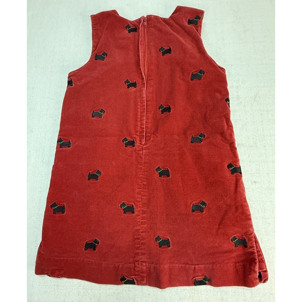 Vintage Lilly Pulitzer Dress Girls Size 5 Red Scotty Dog Pattern - Picture 6 of 9